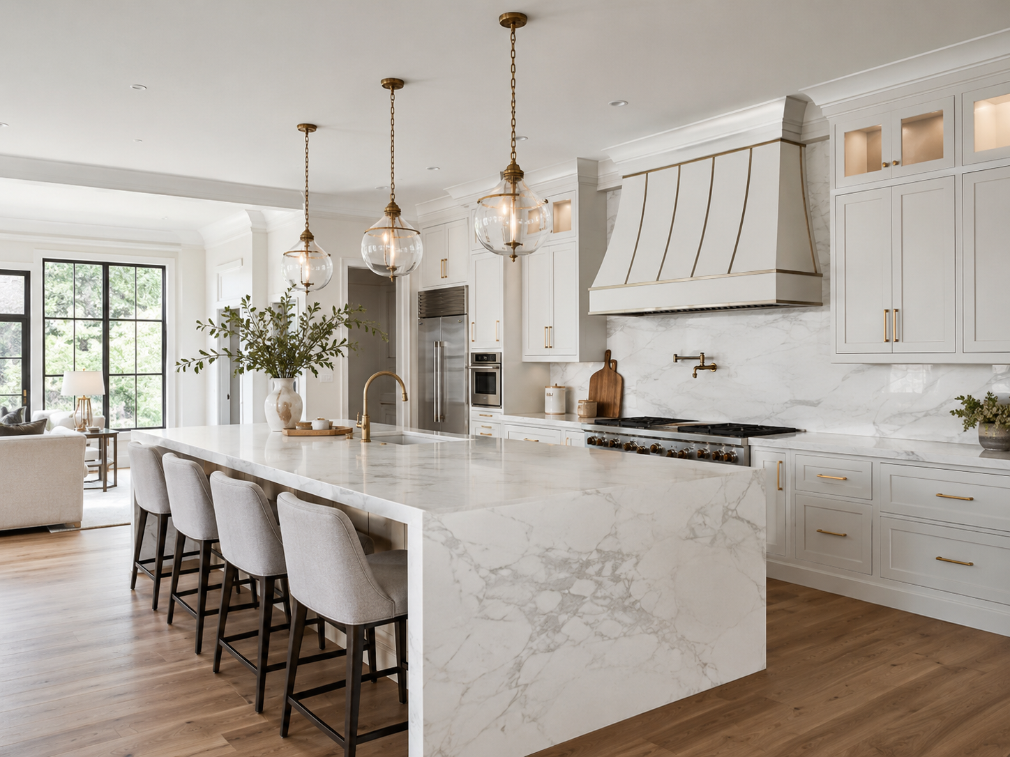 Luxury gold kitchen
